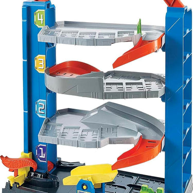 Hot Wheels City Stunt Garage Playset With 1 Toy Car