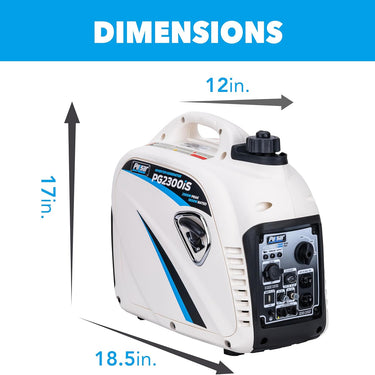 Pulsar PG2300iS 2,300W Portable Super Quiet Gas-Powered Inverter Generator with USB Outlet & Parallel Capability, CARB Compliant