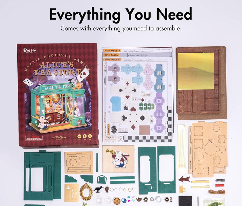 Load image into Gallery viewer, Rolife Alice&#39;s Tea Store DIY Miniature House Kit
