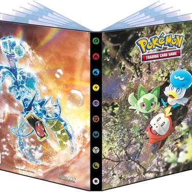 Scarlet & Violet Fuecoco, Sprigatito, Quaxly and Gyarados 4-Pocket Portfolio for Pokemon