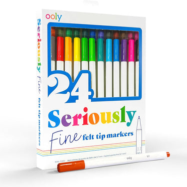 Ooly Seriously Fine Felt Tip Markers - Set of24