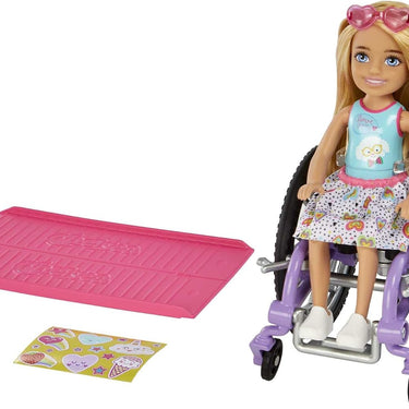 Barbie Chelsea Doll (Blonde) & Wheelchair, Toy For 3 Year Olds & Up