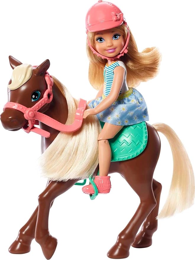 Load image into Gallery viewer, Barbie Club Chelsea Doll &amp; Horse Set
