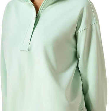 Ariat Breeze Logo 1/2 Zip Sweatshirt (Dusty Aqua) Size L