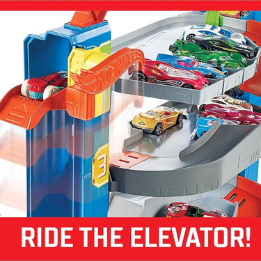 Hot Wheels City Stunt Garage Playset With 1 Toy Car