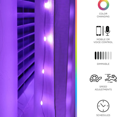 Enbrighten Basics USB-Powered LED Curtain Smart Lights