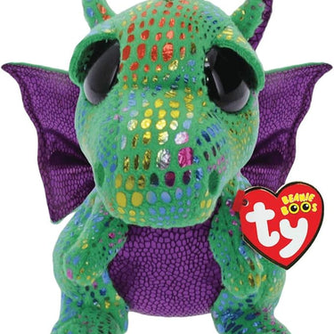 Ty Beanie Boos Cinder The Green Dragon Plush