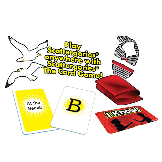 Scattergories The Card Game, Fast-Paced Play At Once Card Game of Categories, for 2 or More Players, Ages 8+