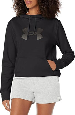 Under Armour Women's Big Logo Fleece Hoodie (Black) Sizes S-XXL