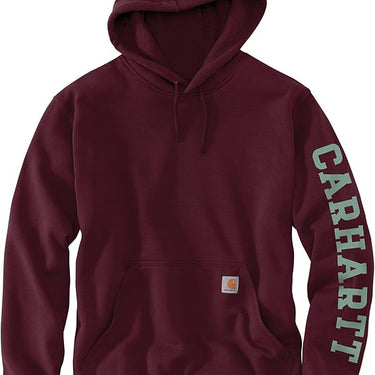 Carhartt Men's 1889 Midweight Rain Defender Print Hoodie (Port) Size 4XL