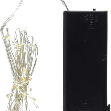 Kikkerland LED 6 ft Hanging Silver Fairy String Lights