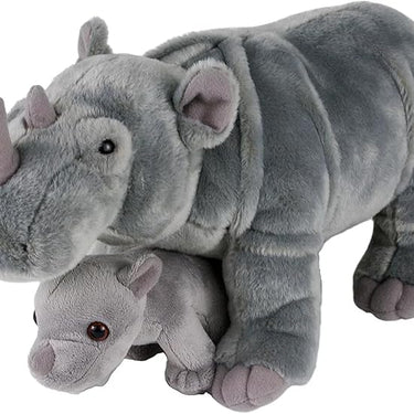 14" And 6" Birth Of Life Rhino Plush