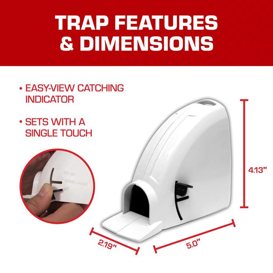 Tomcat Kill & Contain Small Covered Animal Trap For Mice 2 pk