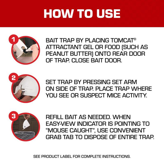 Tomcat Kill & Contain Small Covered Animal Trap For Mice 2 pk