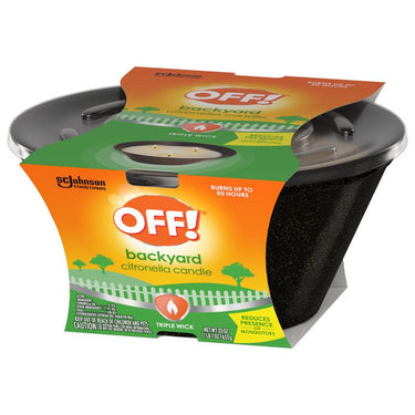 OFF! Citronella Candle Solid For Flying Insects 23 oz