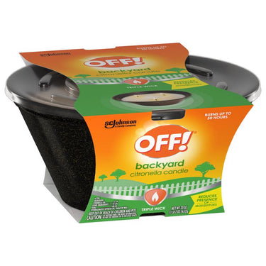 OFF! Citronella Candle Solid For Flying Insects 23 oz