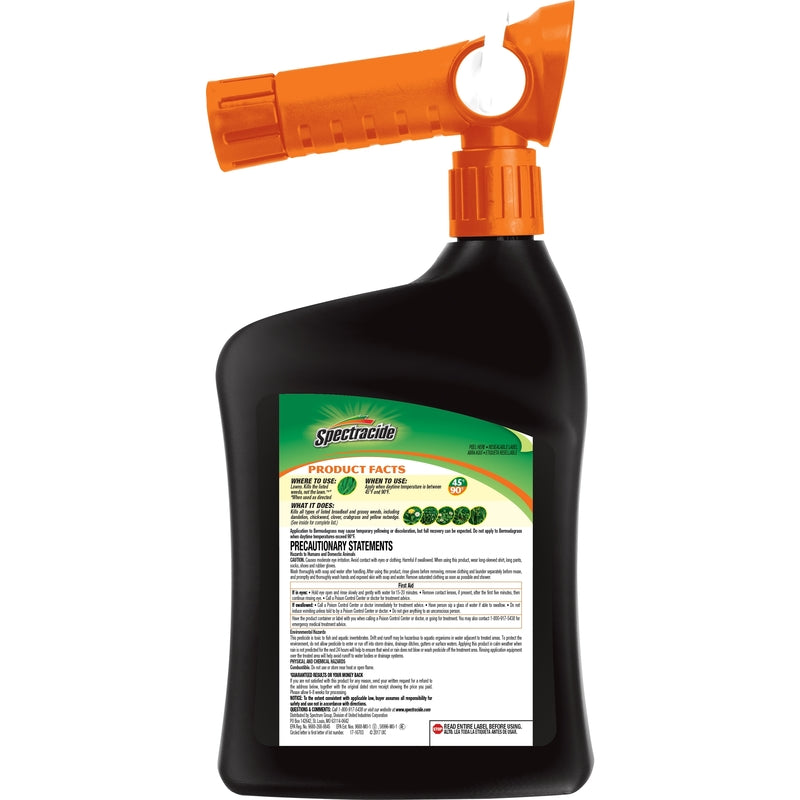 Load image into Gallery viewer, Spectracide Weed Stop Crabgrass Killer RTS Hose-End Concentrate 32 oz
