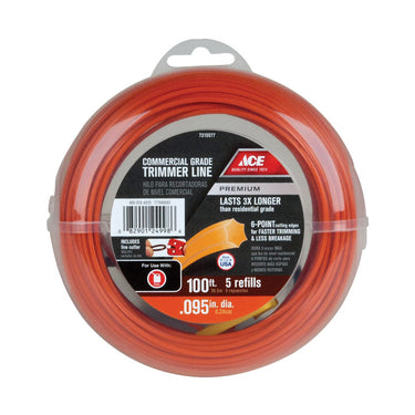 Ace Premium Commercial Grade 0.095 in. D X 100 ft. L Trimmer Line