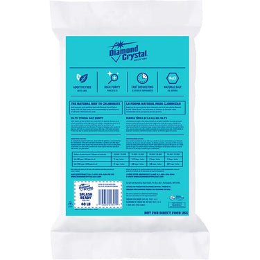 Diamond Crystal Splash Ready Granule Pool Salt 40 lb