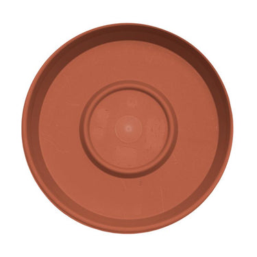 Bloem Terra 1.5 in. H X 7.5 in. W X 6.5 in. D Resin Traditional Plant Saucer Terra Cotta