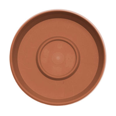 Bloem Terra 2 in. H X 9.5 in. W X 11.25 in. D Resin Traditional Plant Saucer Terra Cotta