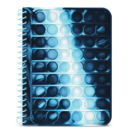 Blue Tie Dye Popper Journal