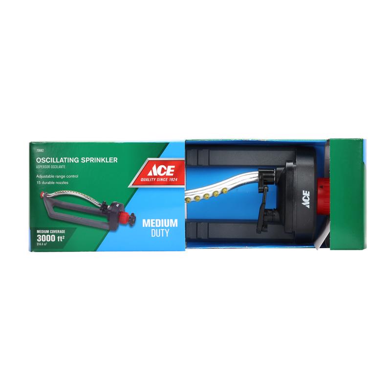 Load image into Gallery viewer, Ace Deluxe Plastic Sled Base Oscillating Sprinkler 3400 sq ft 1 pk
