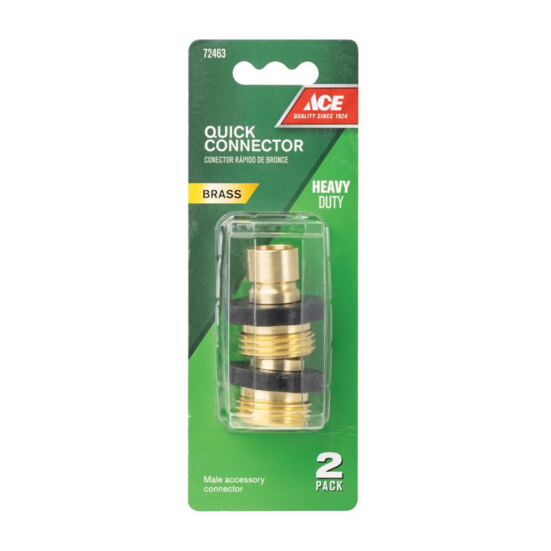 Load image into Gallery viewer, Ace Brass Threaded Male Quick Connector Coupling
