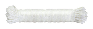 Ace 1/4 in. D X 100 ft. L White Solid Braided Nylon Rope