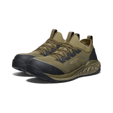 Keen Men's Arvada Shift Work Sneaker (Carbon Toe) Martini Olive/Black 12D