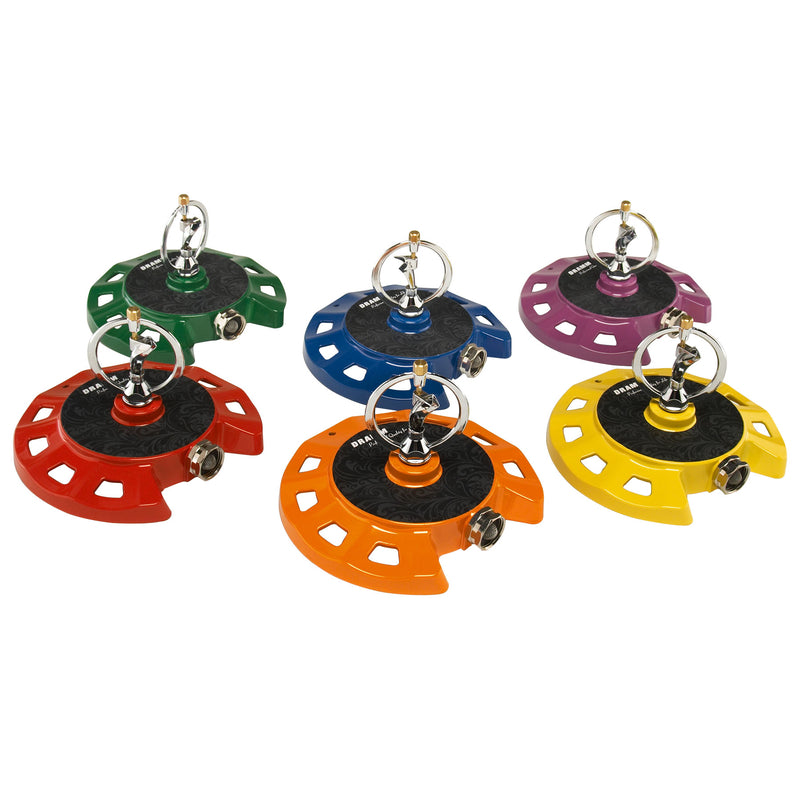 Load image into Gallery viewer, Dramm ColorStorm Plastic/Zinc Sled Base Spinning Sprinkler 1100 sq ft
