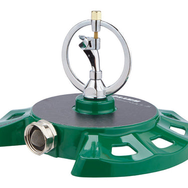 Dramm ColorStorm Plastic/Zinc Sled Base Spinning Sprinkler 1100 sq ft