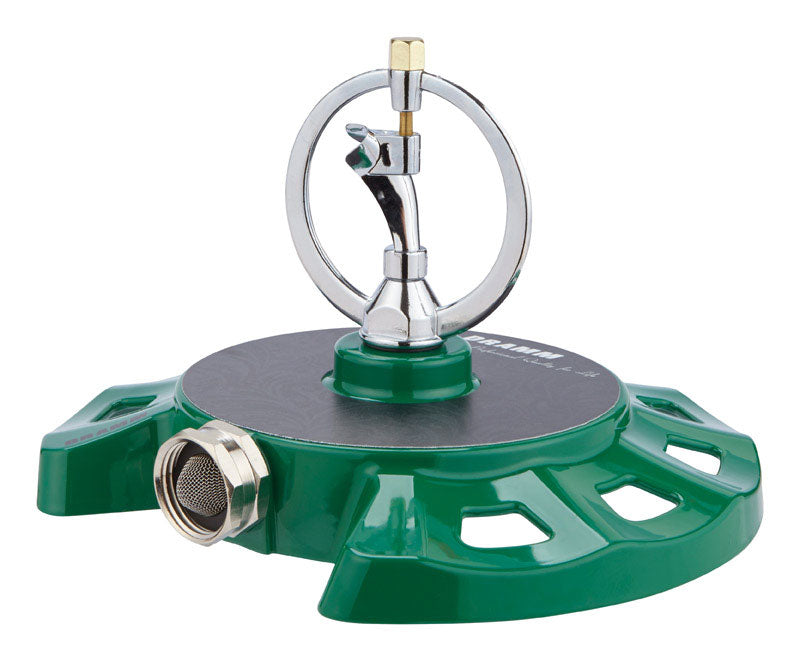 Load image into Gallery viewer, Dramm ColorStorm Plastic/Zinc Sled Base Spinning Sprinkler 1100 sq ft
