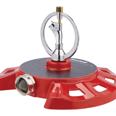 Dramm ColorStorm Plastic/Zinc Sled Base Spinning Sprinkler 1100 sq ft