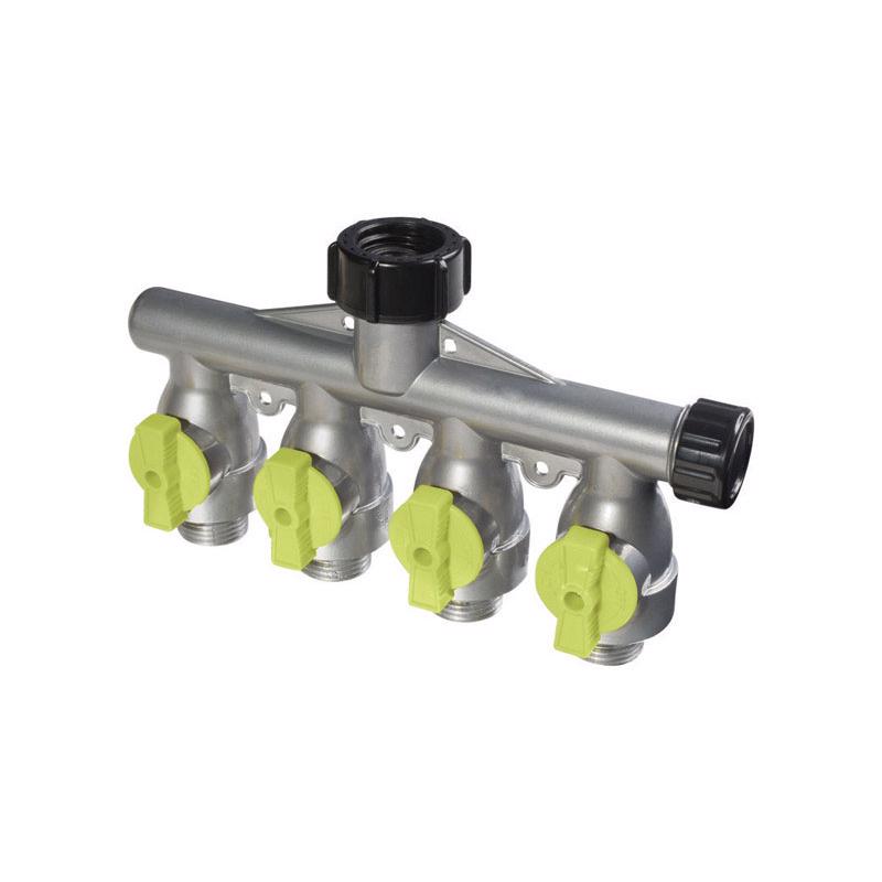 Load image into Gallery viewer, Ace Metal Threaded Male Garden Hose Manifold
