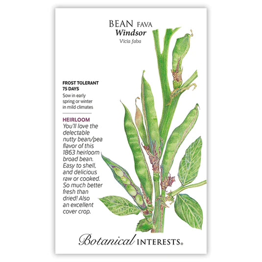 Botanical Interests Windsor Fava Bean Seeds