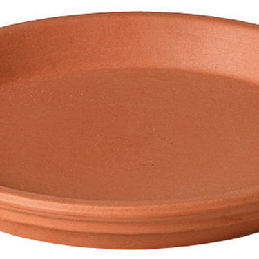 Deroma 6 in. D Clay Traditional Plant Saucer Terracotta