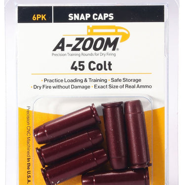 A-Zoom Revolver Snap Cap .45 Colt 6-Pack