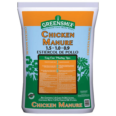 Greensmix Organic Chicken Manure 1 cu ft 36 lb