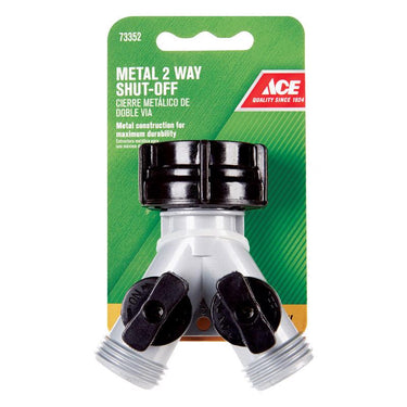 Ace Zinc Threaded Female/Male 2-Way Shut-off Valve