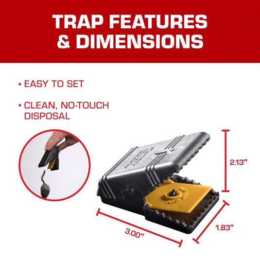 Tomcat Small Snap Trap For Mice 2 pk