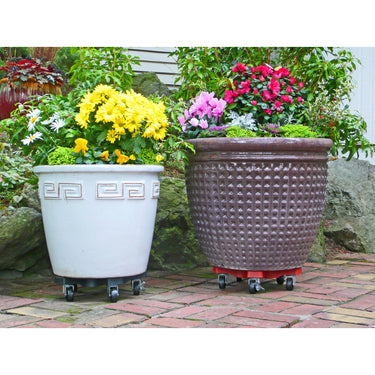 Down Under Decksaver 3.5 in. H X 15.25 in. W X 15.25 in. D X 15.25 in. D Plastic Plant Caddy Black