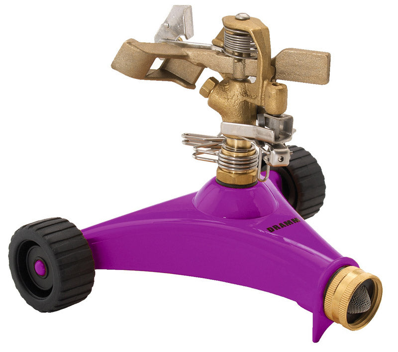 Load image into Gallery viewer, Dramm ColorStorm Brass Wheeled Base Impulse Sprinkler 5281 sq ft
