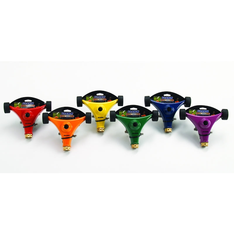 Load image into Gallery viewer, Dramm ColorStorm Brass Wheeled Base Impulse Sprinkler 5281 sq ft
