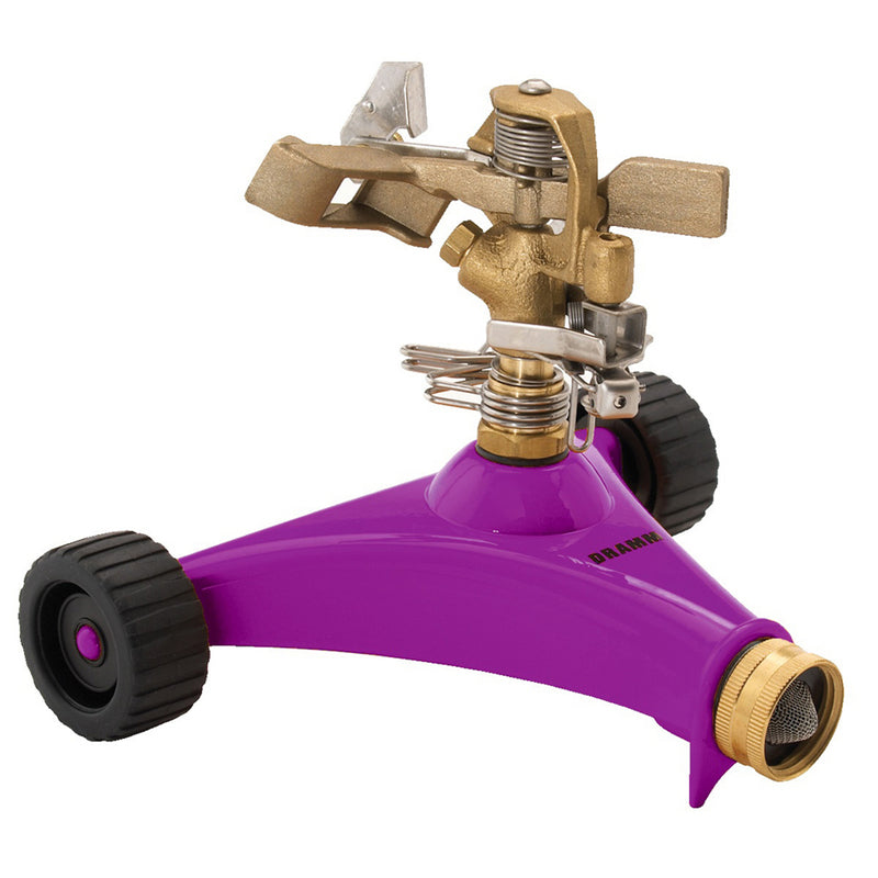 Load image into Gallery viewer, Dramm ColorStorm Brass Wheeled Base Impulse Sprinkler 5281 sq ft
