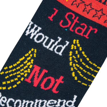 Odd Sox Adulting 1 Star Women's Crew Socks Size M