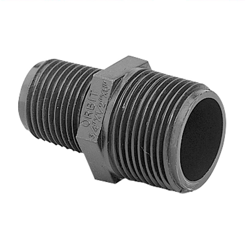 Load image into Gallery viewer, Orbit Adapter 1/2 in. x 3/4 in. Male Pipe Thread Poly Riser Adapter
