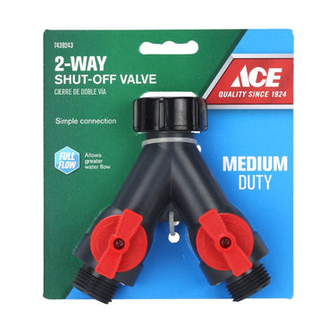 Ace 3/4 in. Plastic Threaded Female/Male 2-Way Shut-off Valve