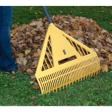 True Temper 71 in. 39 Tine Poly Leaf Rake Steel Handle
