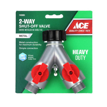 Ace 3/4 in. Metal Threaded Female/Male 2-Way Shut-off Valvex